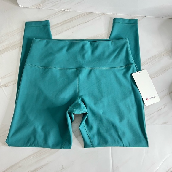 Lululemon Wunder Train High-Rise Tight Leggings 28" Inseam Teal Lagoon Soft - Picture 6 of 13